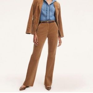 Brooks Brothers Brown Velvet Wide Leg Pants Trousers